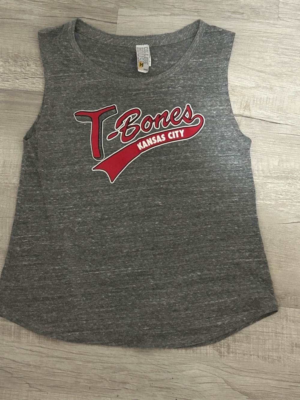 Kansas City T-Bones gray women’s tank top Sz large